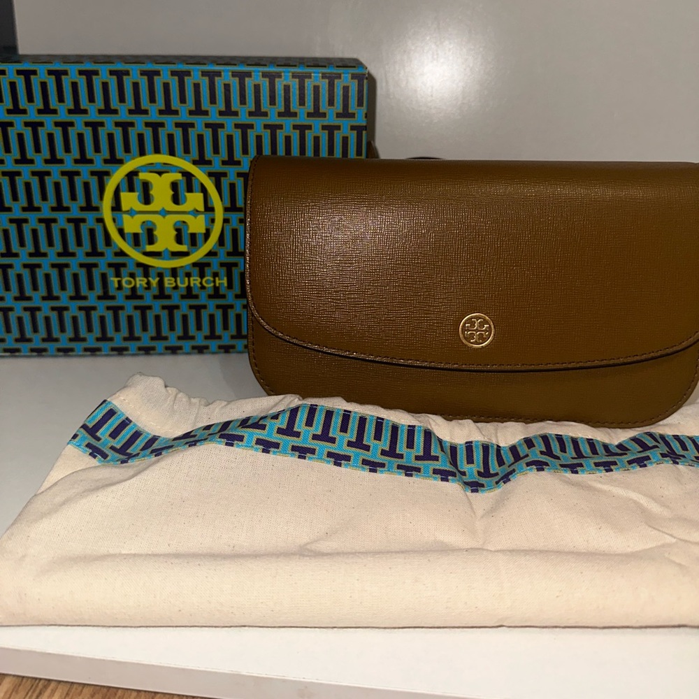 Tory Burch Pebbled Chain Crossbody - Picture 1 of 3